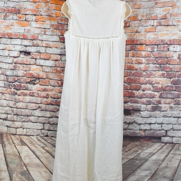 Christian Dior Small Nightgown Union Made NWOT Lingerie lace Prairie Vintage - Picture 12 of 12